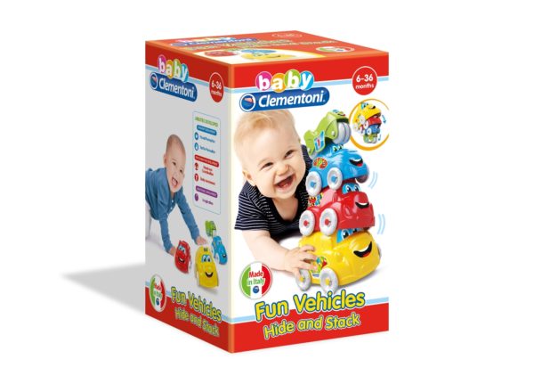 baby clementoni fun vehicle hide and stack cirinaro