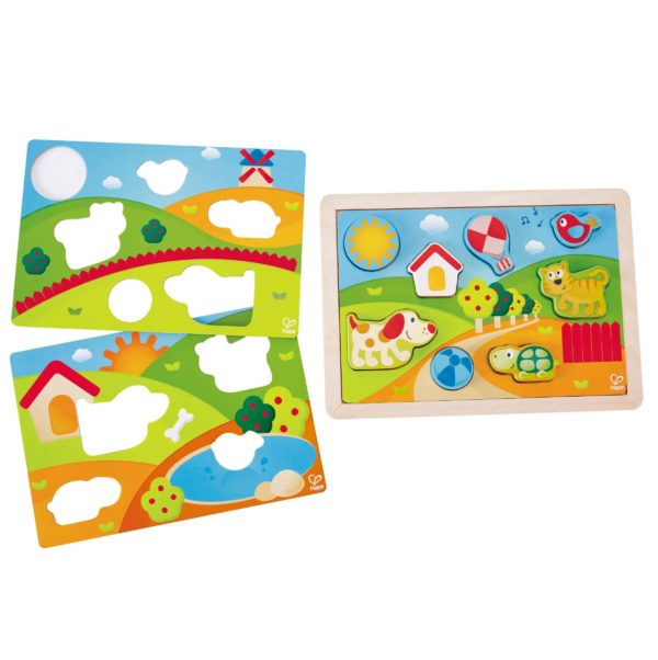 HAPE PUZZLE 3 IN 1 3D IN LEGNO CIRINARO