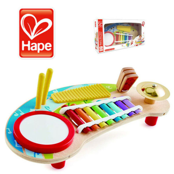 hape mighty mini band in legno cirinaro