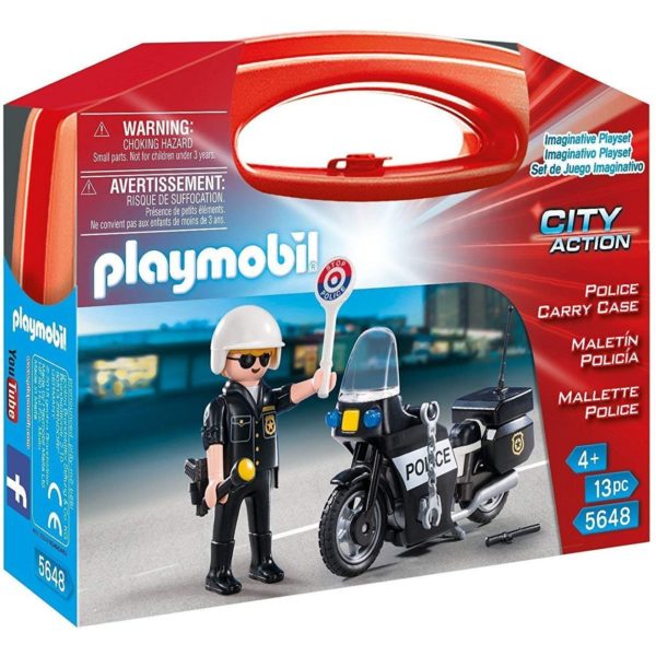 PLAMOBYL CITY ACTION POLICE CARRY CASE CIRINARO